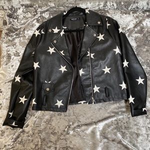 Faux leather jacket